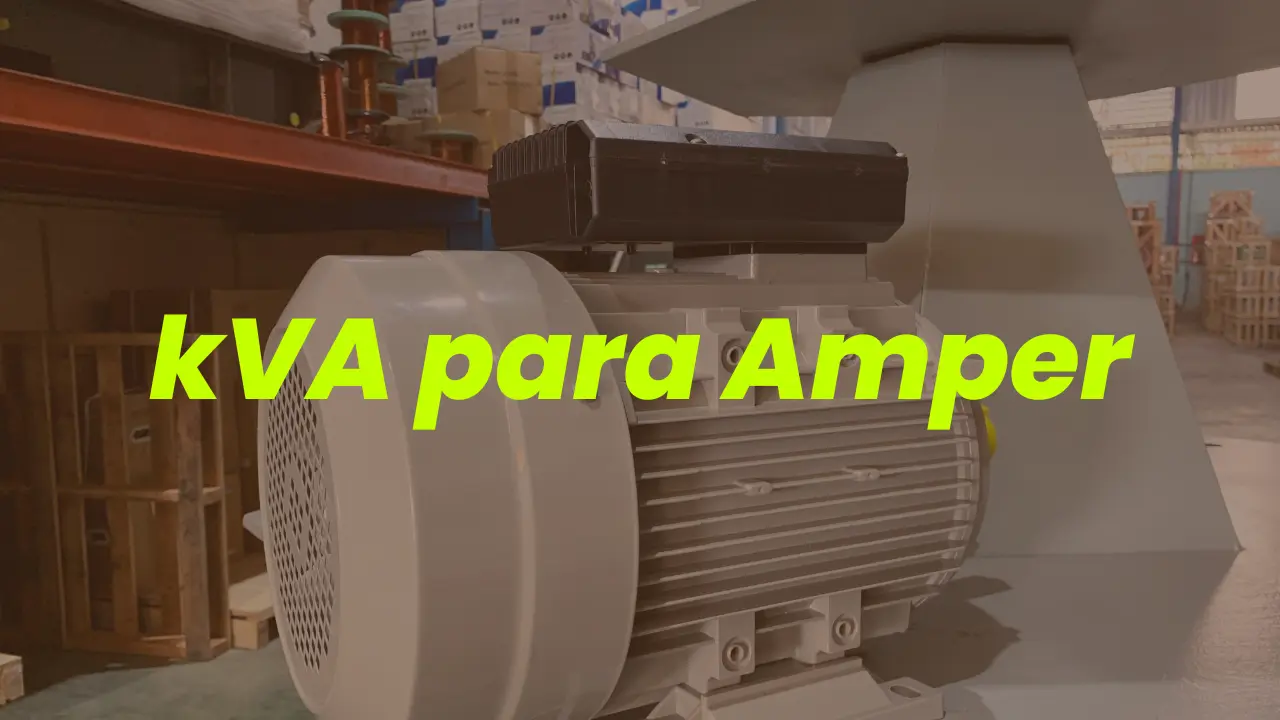 motor elétrico de fundo escrito kVA para Amper